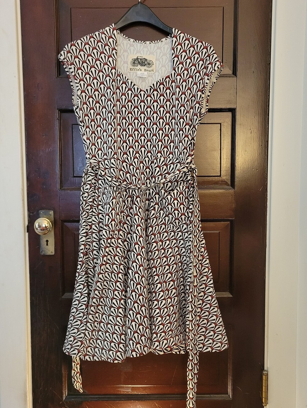 Effie's Heart Printed Cotton Dress, L